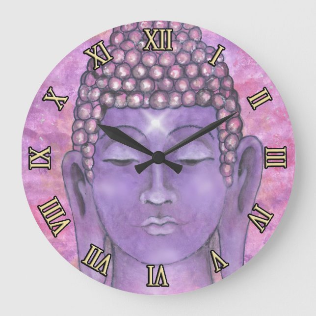 Buddha Painting Wall Clock (Front)