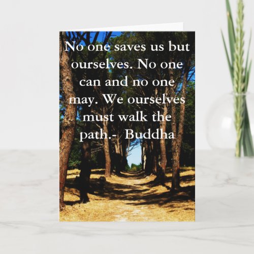 Buddha PATH Quote Card