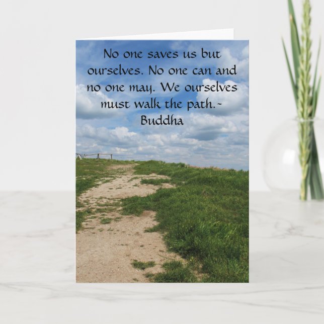 Buddha Path Quote Card (Front)