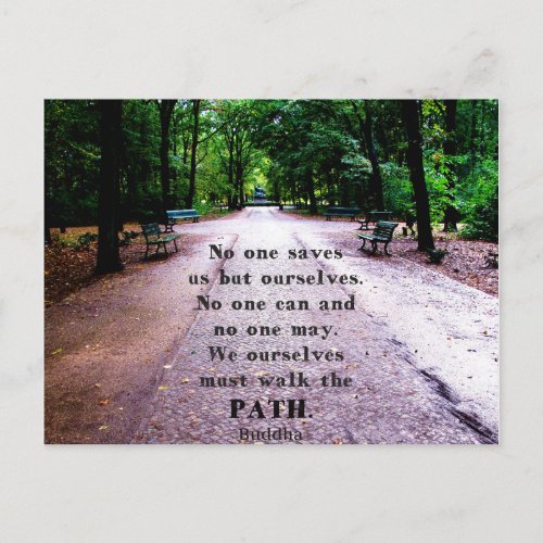 Buddha Path Quote Postcard
