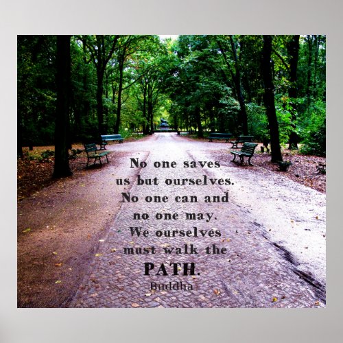 Buddha Path Quote Poster