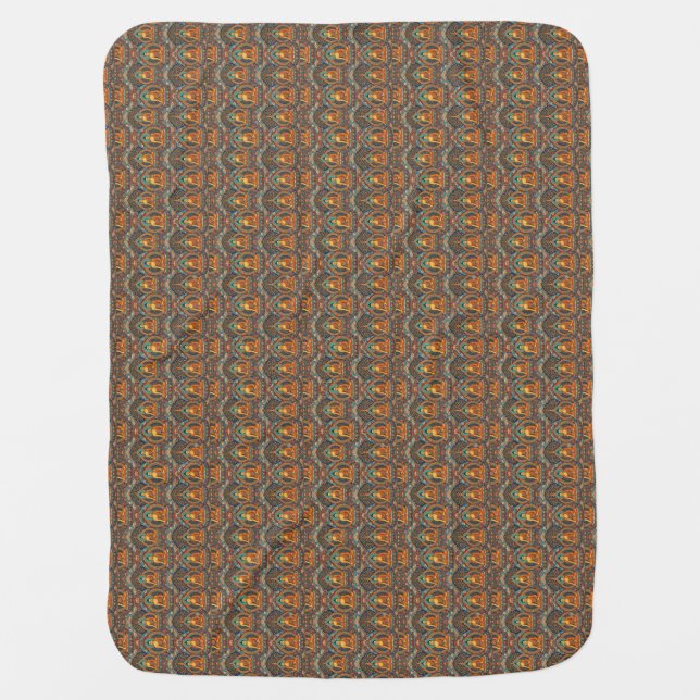 Buddha Pattern Baby Blanket (Front)