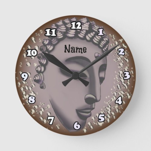 Buddha Peace custom name clock