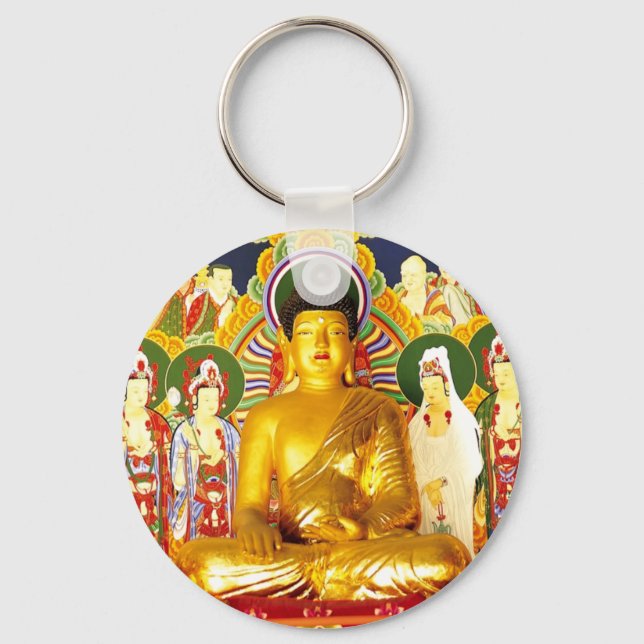 Buddha Peace Tranquility Serenity Keychain (Front)