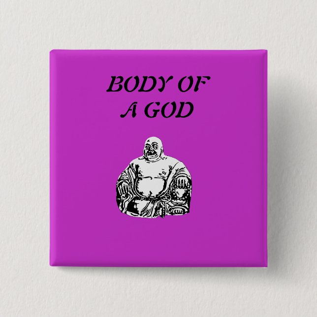 buddha pinback button (Front)