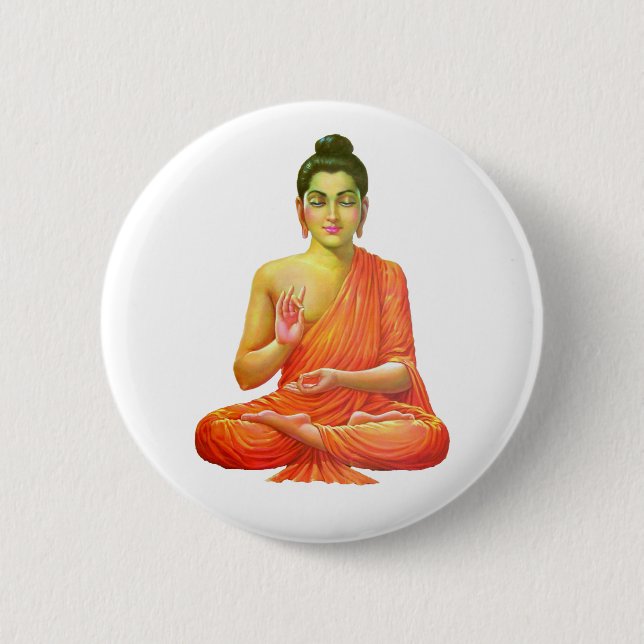Buddha Pinback Button (Front)