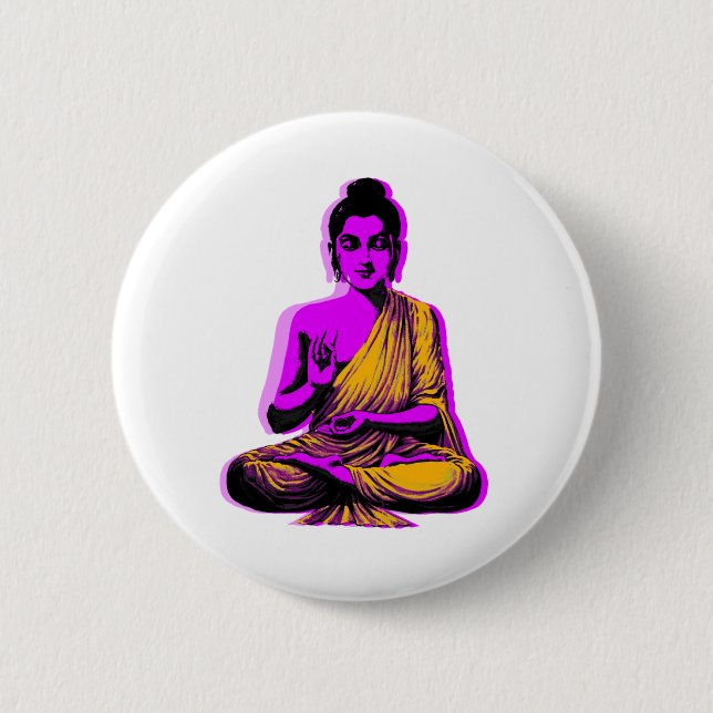 Buddha Pinback Button (Front)