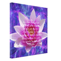 Buddha pink Lotus flower Canvas Print