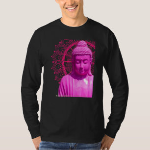 Buddha Pink Mandala Metta Mindful Loving Kindness T-Shirt