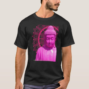 Buddha Pink Mandala Metta Mindful Loving Kindness T-Shirt