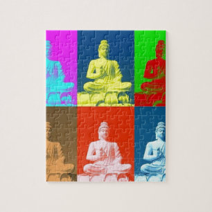 Buddha Pop Art Style Jigsaw Puzzle