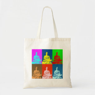 Buddha Pop Art Style Tote Bag