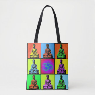 Buddha Pop Art Tote Bag