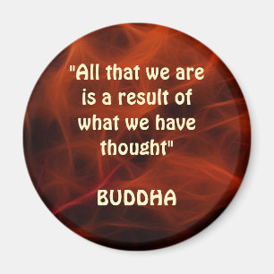 BUDDHA POSITIVE QUOTE FRACTAL ART Magnet Series