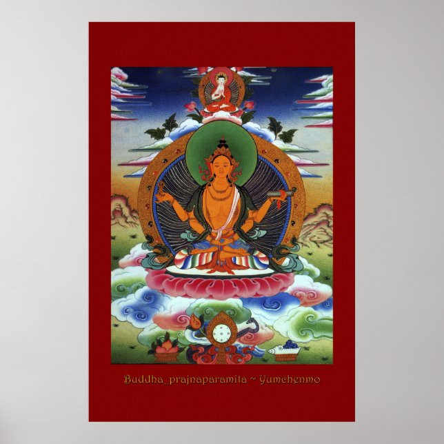 Buddha Prajnaparamita Religious Art Poster Series (Front)