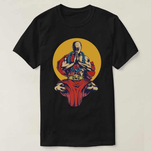 Buddha praying T-Shirt (Design Front)