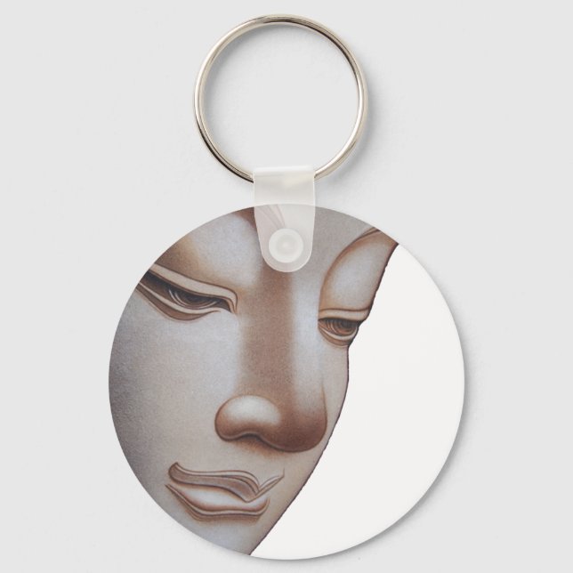 Buddha Profile Keychain (Front)