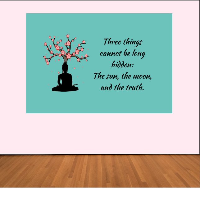 Buddha Proverb Poster (Bookmark my store! https://www.zazzle.com/store/capricepetit)