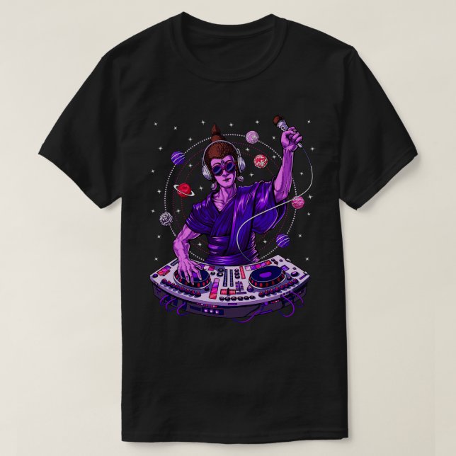 Buddha Psytrance DJ T-Shirt (Design Front)