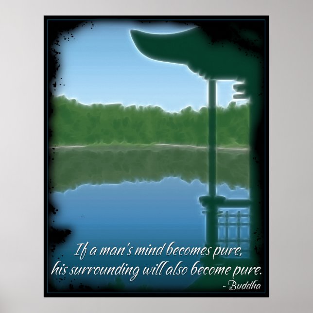 Buddha Pure Quote Poster (Front)