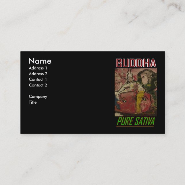 BUDDHA PURE SATIVA BUSINESS CARD (Front)