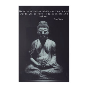 Buddha Qoute Acrylic Print
