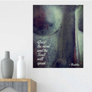 Buddha Quiet the Mind Quote Acrylic Print