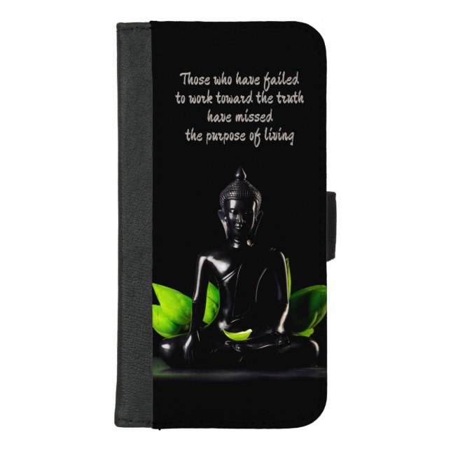 Buddha Quote 1 phone wallets (Front)