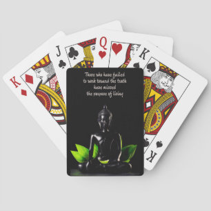 Buddha Quote 1 playing cards