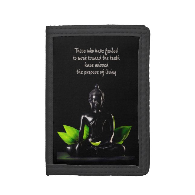 Buddha Quote 1 wallets (Front Vertical)