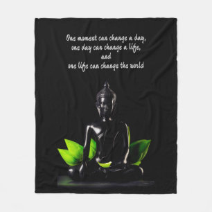 Buddha Quote 2 fleece blanket