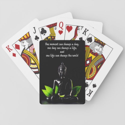 Buddha Quote 2 playing cards