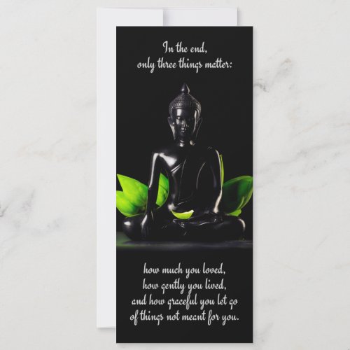 Buddha Quote 3 card  invitation