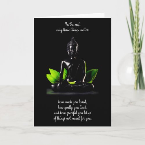 Buddha Quote 3 customizable greeting card