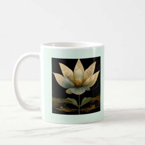 Buddha Quote about opinionated people GOLD Lotus Coffee Mug