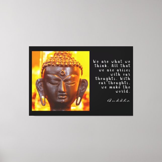 Buddha Quote Canvas Print (Front)