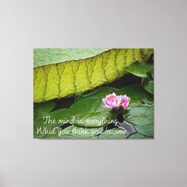 Buddha Quote Canvas Print (Front)