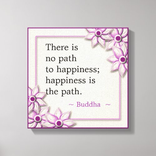 Buddha Quote Inspirational Canvas Print