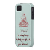 Buddha Quote iPhone 4/4S Case (Back Left)