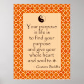 Buddha Quote about Love and Letting Go Poster