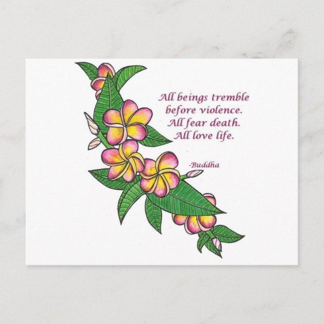 Buddha Quote Postcard (Front)