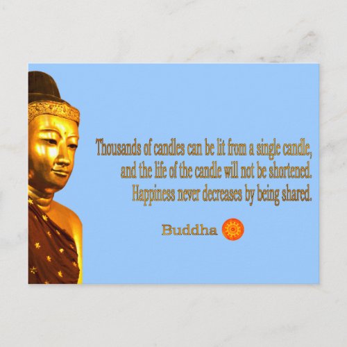 Buddha Quote _ The way is not in the sky  Postcard