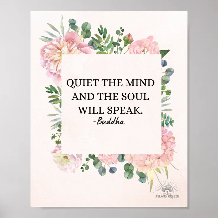 Buddha quote wall art poster Zazzle