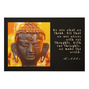 Buddha Quote Wood Wall Art