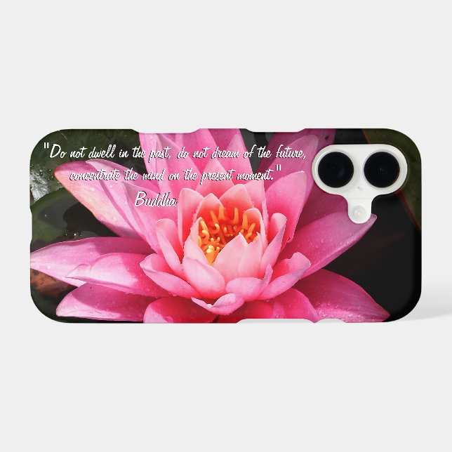 Buddha Quotes, Lotus Flower, Buddha Case-Mate iPhone Case (Back (Horizontal))