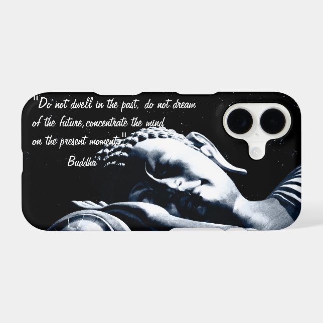 Buddha Quotes & Sleeping Buddha, Stars  / Buddhism Case-Mate iPhone Case (Back (Horizontal))