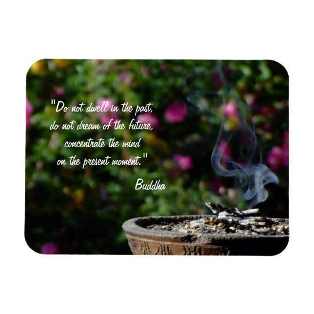 Buddha Quotes & Spiritual Offerings / meditation Magnet (Horizontal)