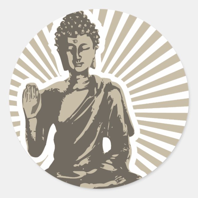 Buddha Rays Sticker (Front)