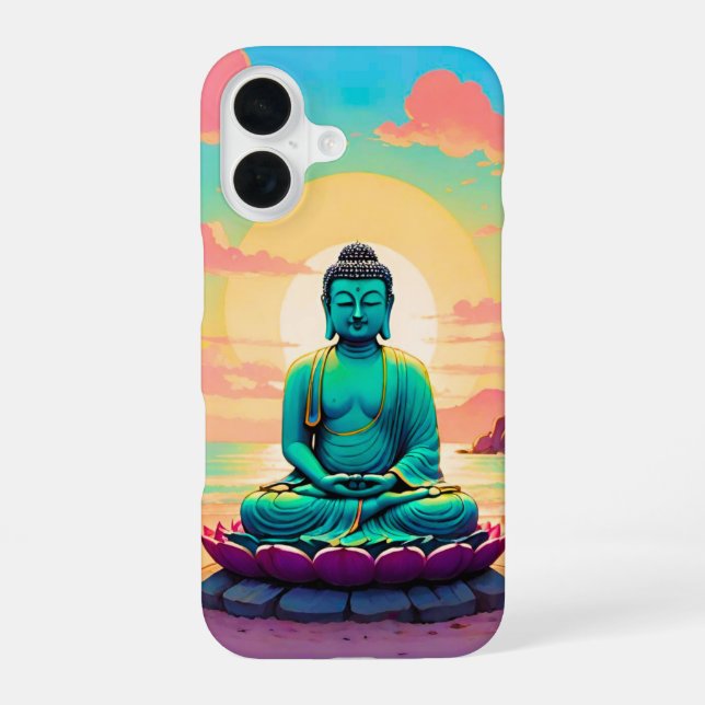 Buddha’s Sunset Reflection Iphone Case (Back)