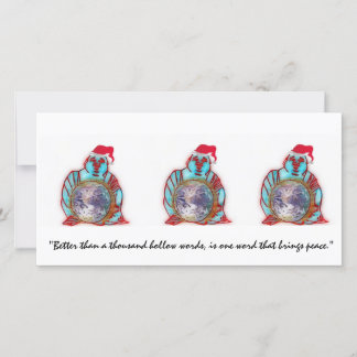 Buddha Santa Holiday Card
